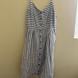 Linen pin stripe old navy summer dress